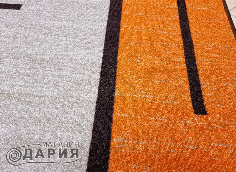 Мокетен килим ERIKA 8010 beige/orange